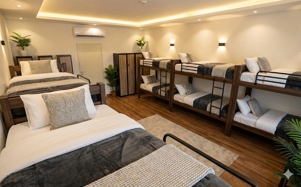 Fully furnished corporate housing room in Makkah